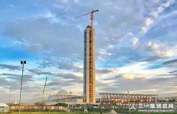超级工程丨三一设备封顶“非洲第一高楼”